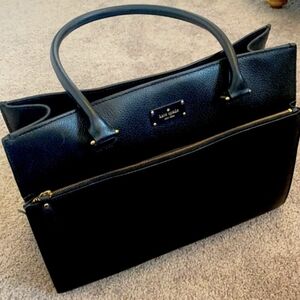 Kate Spade Black Textured Tote